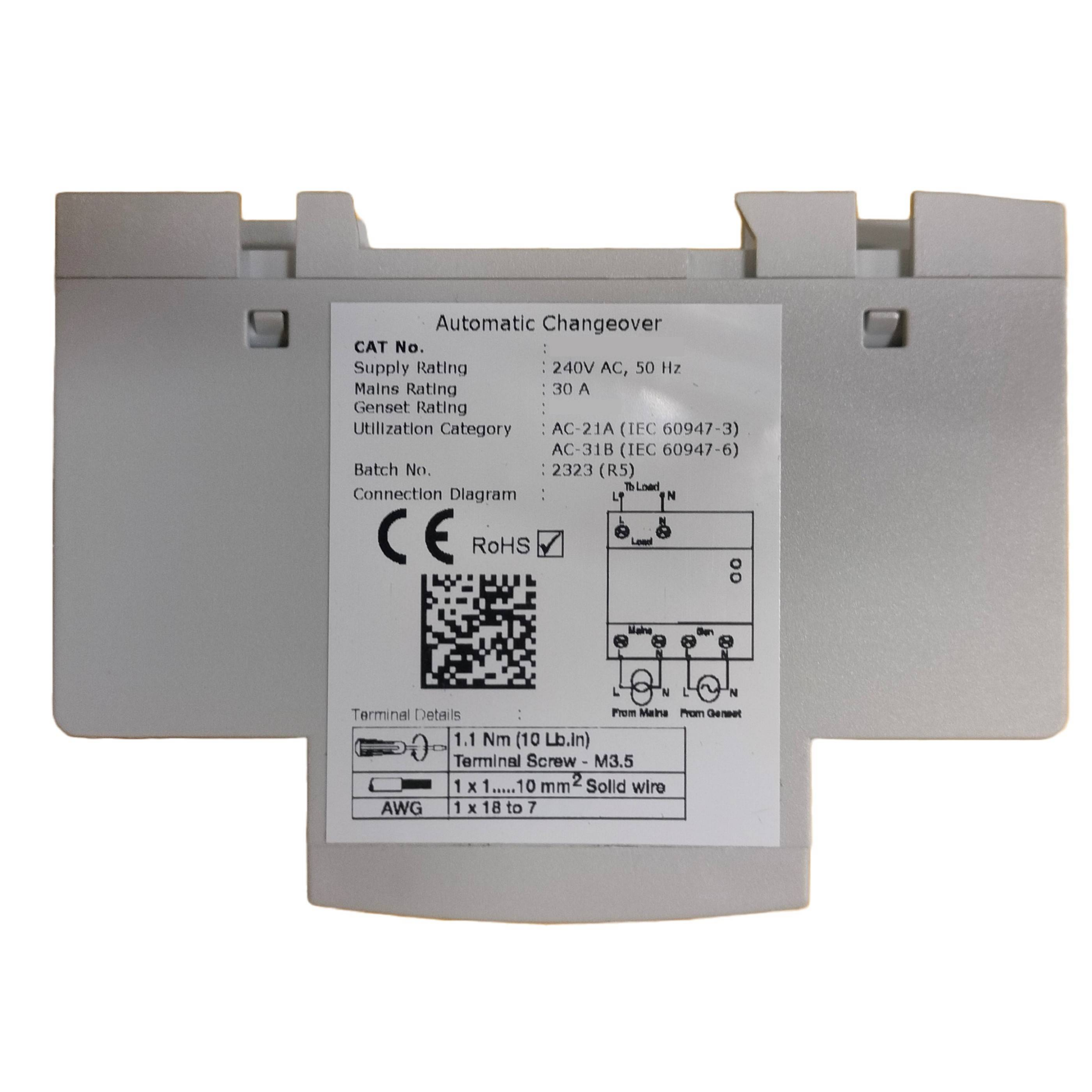 L&amp;T Tripper  30A 1 Phase Automatic Changeover Switch ACCL