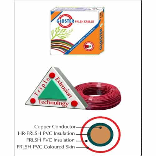 Gloster 1 Core Flexible Copper Cable Triple Layer FRLSH PVC Insulated - 0.75 sq.mm