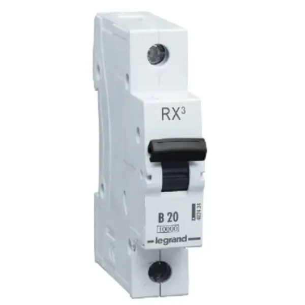 Legrand RX3 MCB 10kA 'B' - 20A, 1 Pole