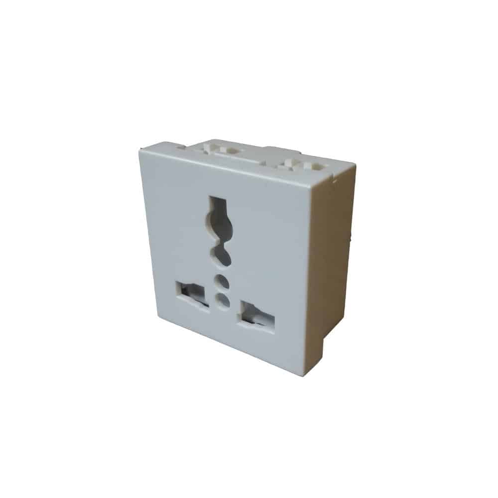 Honeywell MK Citric Modular Socket 2M White - 6/10/13A International