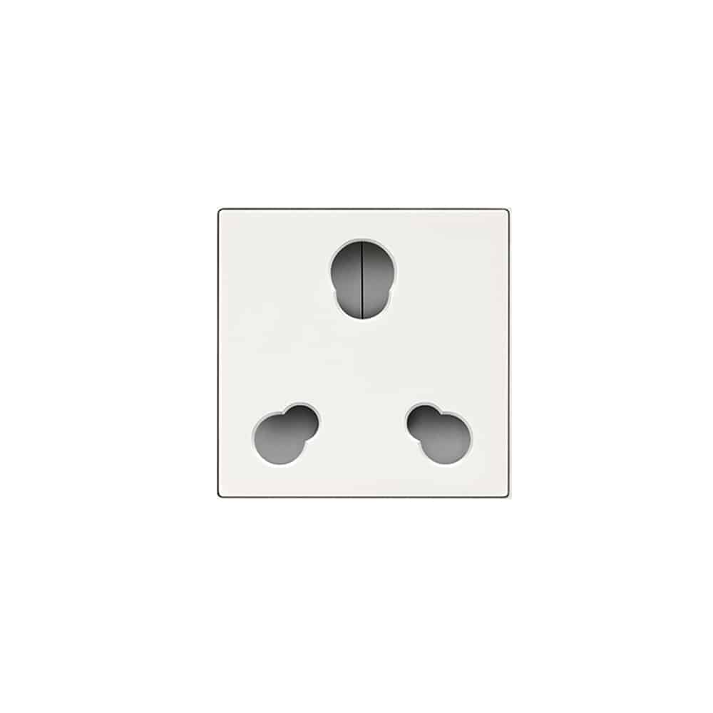 Honeywell MK Citric Modular Socket 2M White - 6/16A