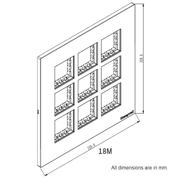 Honeywell MK Citric Modular Plate Cover + Frame White