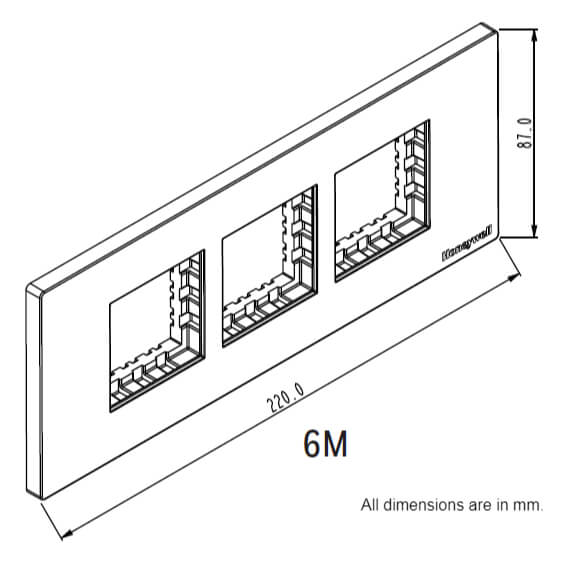 Honeywell MK Citric Modular Plate Cover + Frame White