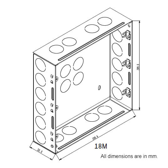 Honeywell MK Modular Concealed GI Metal Boxes - 18M