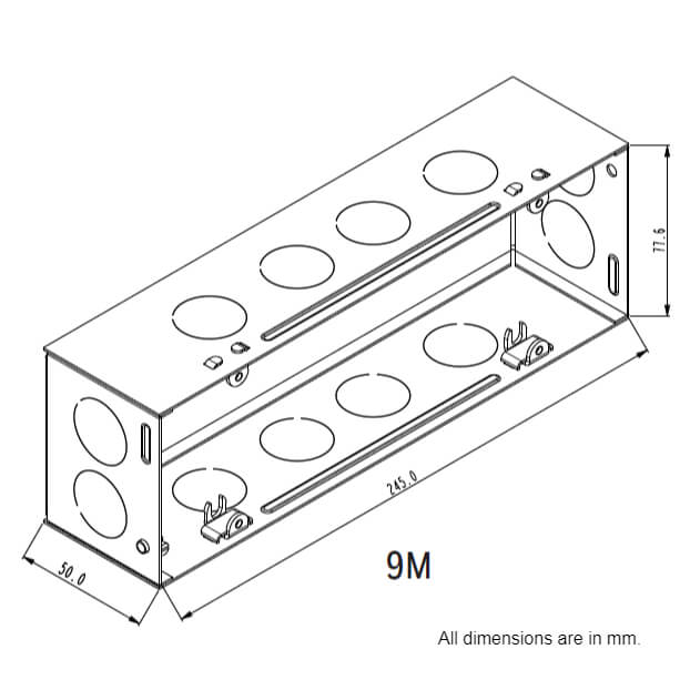 Honeywell MK Modular Concealed GI Metal Boxes - 9M