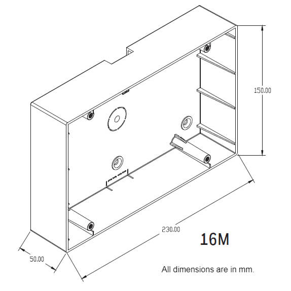 Honeywell MK Modular Surface PVC Boxes White - 16M