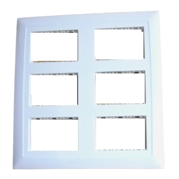 Legrand Britzy Modular Front Plate Cover + Frame White - 18M