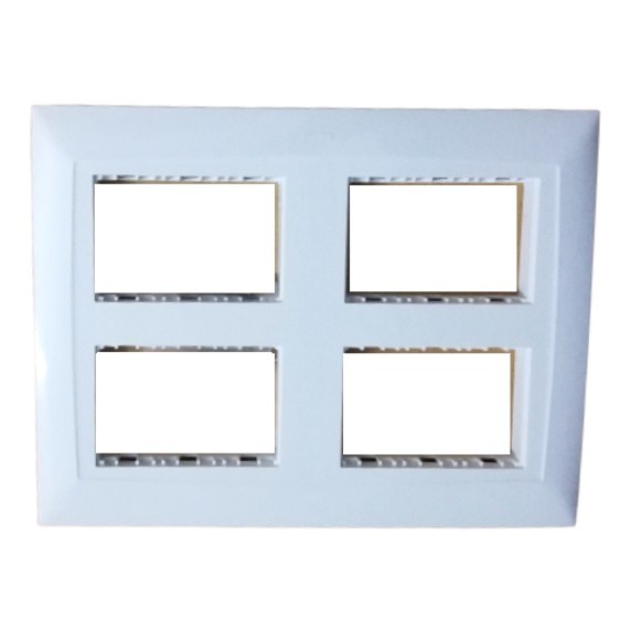 Legrand Britzy Modular Front Plate Cover + Frame White - 12M