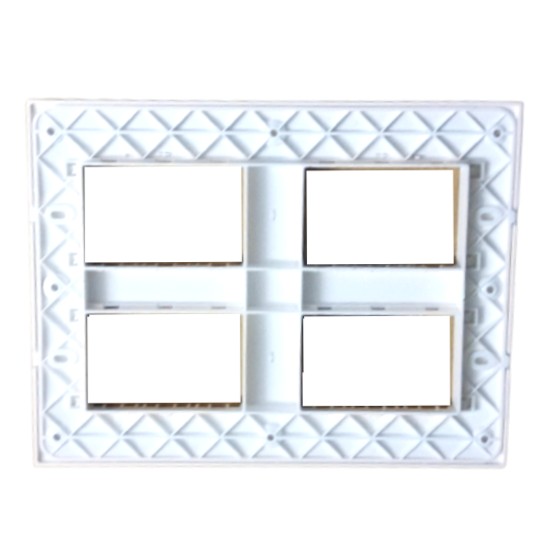 Legrand Britzy Modular Front Plate Cover + Frame White