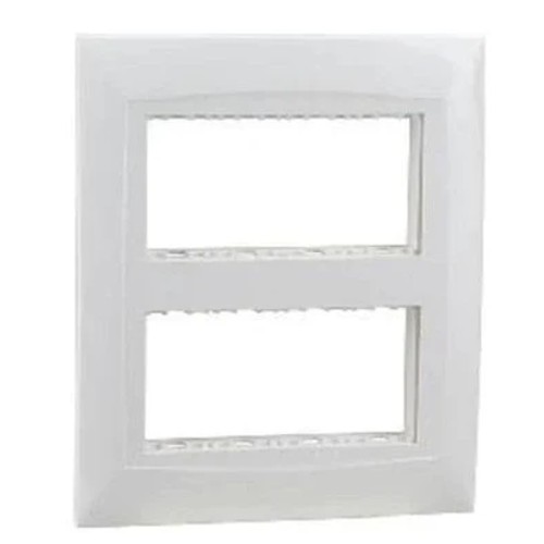 Legrand Britzy Modular Front Plate Cover + Frame White - 8M(S)