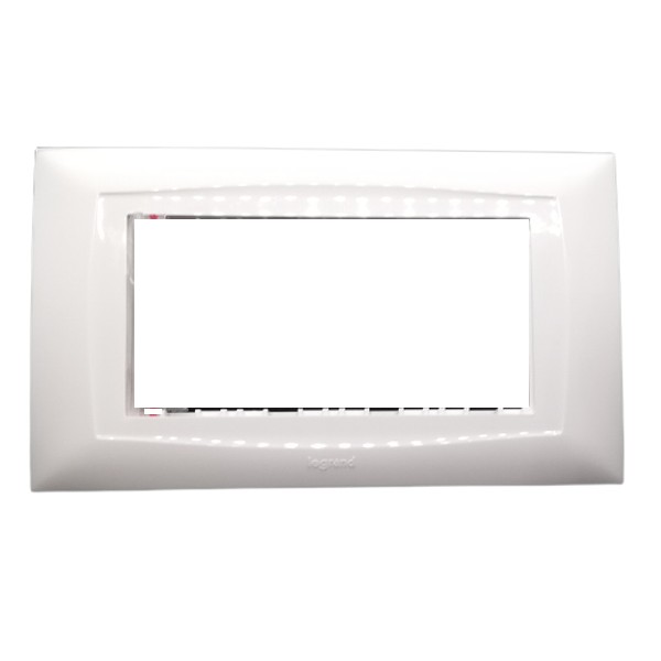 Legrand Britzy Modular Front Plate Cover + Frame White - 4M