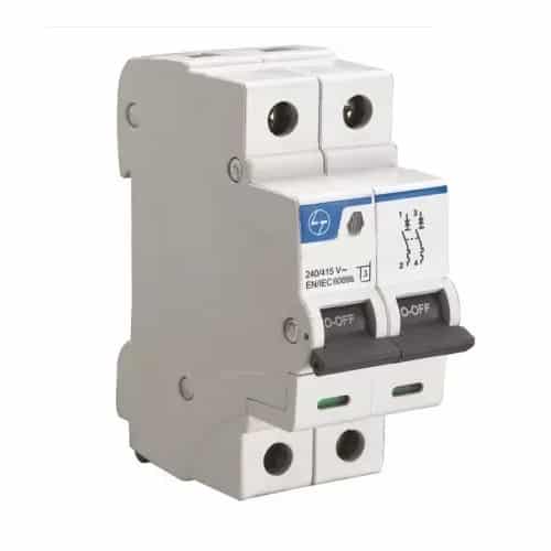 L&T Tripper MCB 6kA 'C' - 40A, 2 Pole