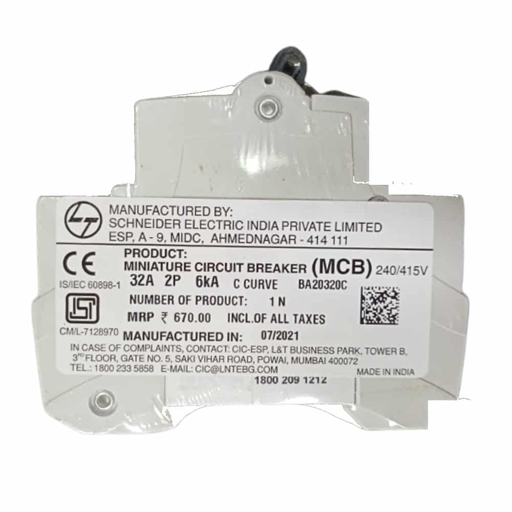 L&T Tripper MCB 6kA 'C'