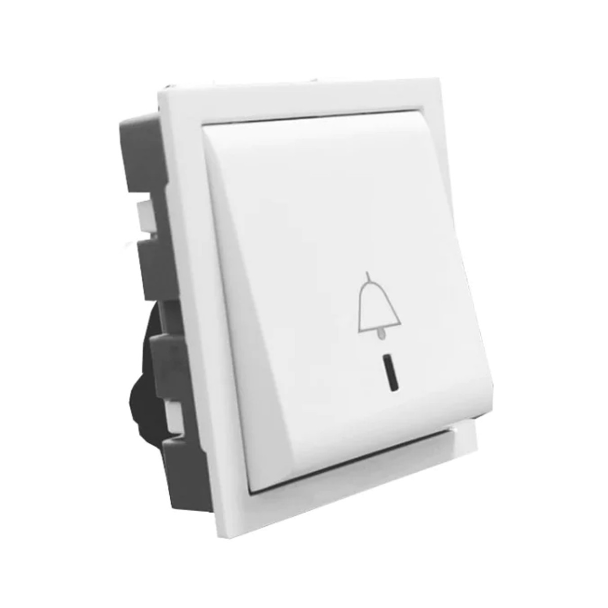 Legrand Britzy 6A Modular Bell Push Switch with Indicator White - 2M