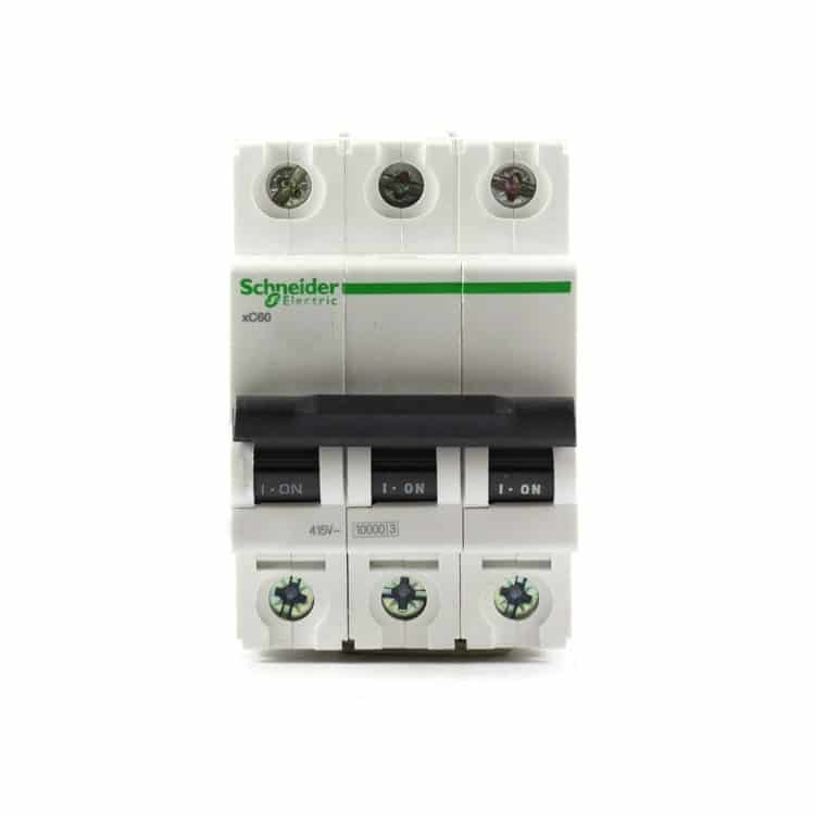 Schneider Acti9 MCB 10kA 'C' - 50A, 3 Pole