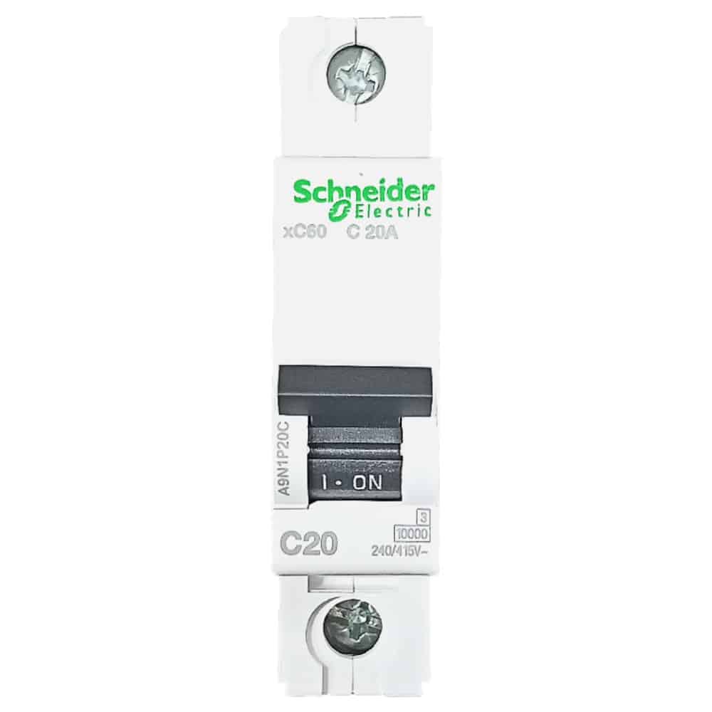 Schneider Acti9 MCB 10kA 'C' - 20A, 1 Pole