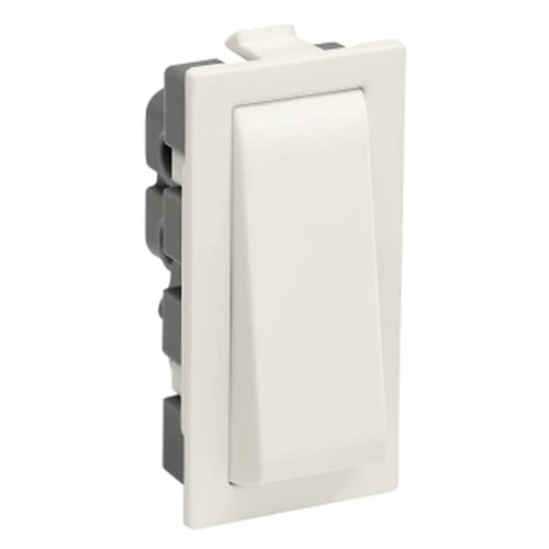 Legrand Britzy Modular Switch White - 16A, 1 Way, Without Indicator, 1M