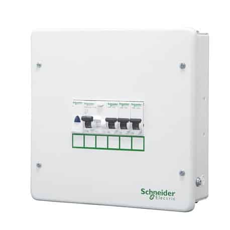 Schneider Acti9 SPN DB Box Metal - 6 Way, Single Door