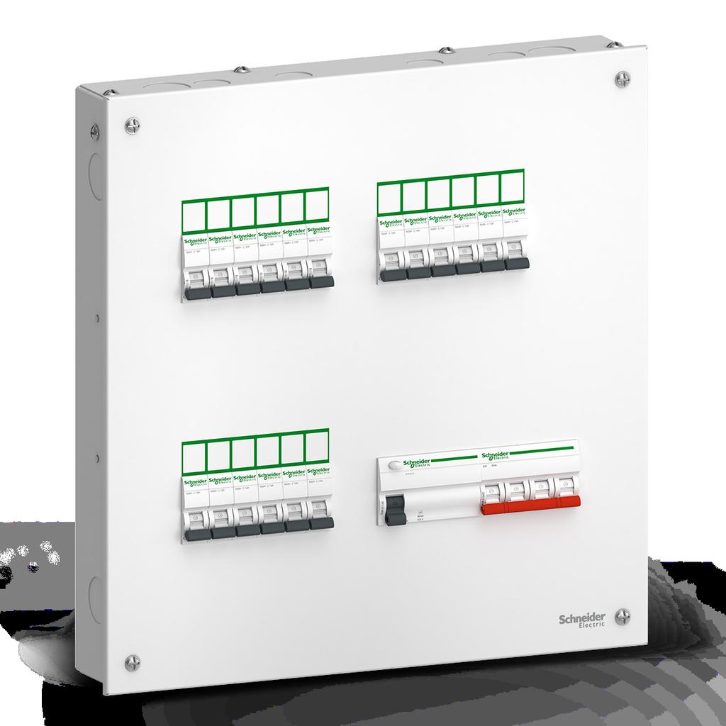 Schneider Acti9 TPN DB Box Metal - 12 Way, Single Door