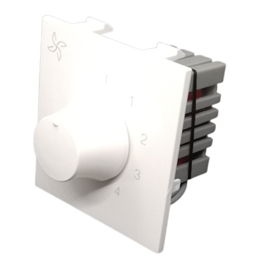 Legrand Britzy Modular Step Fan Regulator 100W White - 2M