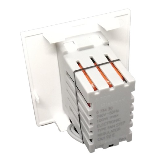 Legrand Britzy Modular Step Fan Regulator 100W White
