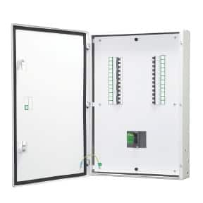 Schneider Acti9 VTPN DB Box for MCCB Double Door Metal IP43 - 12 Way, 100A MCCB