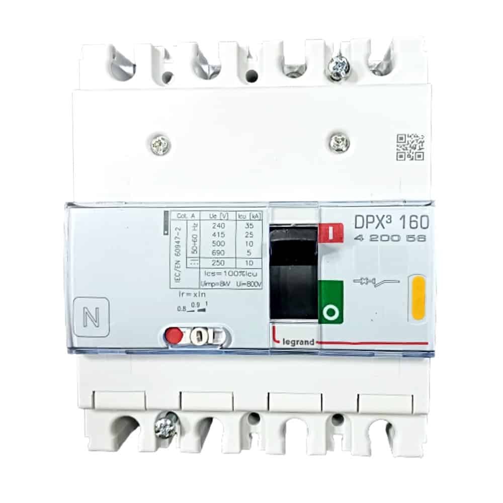 Legrand DPX3 MCCB 25kA - 200A, 4 Pole