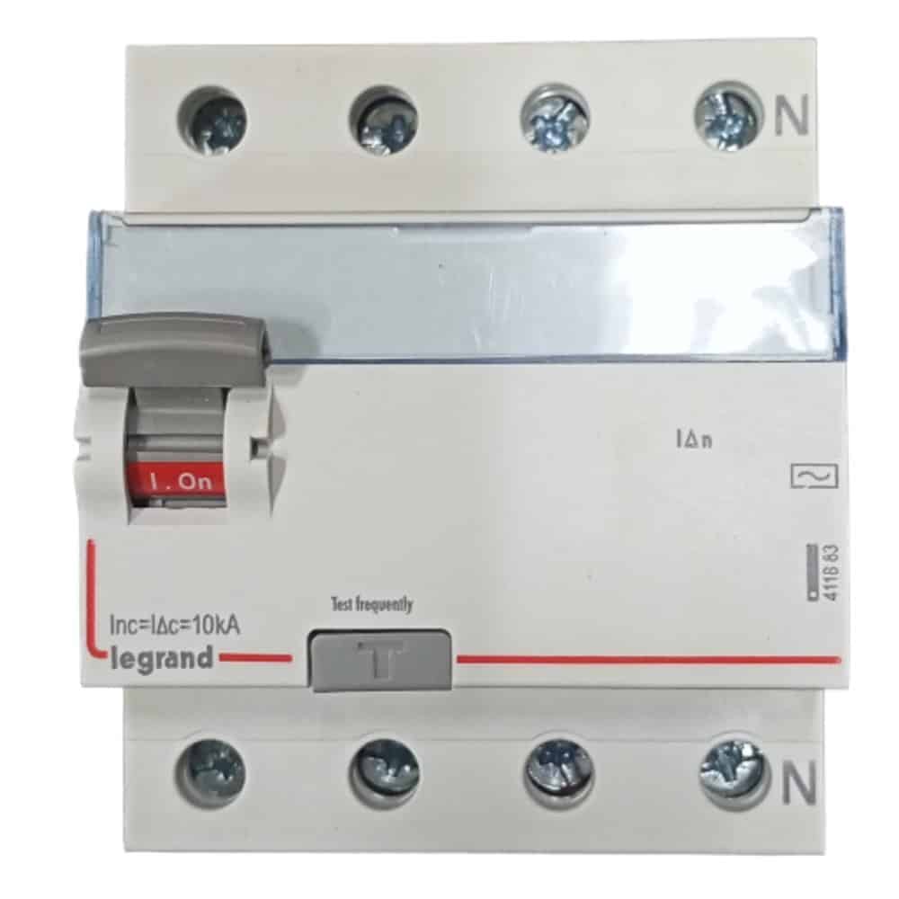 Legrand DX3 RCCB AC - 25A, 4 Pole, 30mA