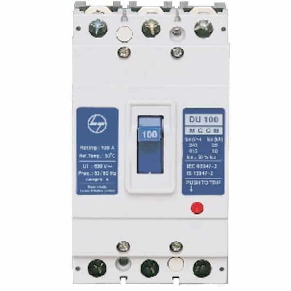 L&T Exora MCCB DU - 100A, 4 Pole, 30kA