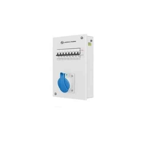 L&T Exora Industrial Plug & Socket DB Box for MCB - 63A 5 Pin (3P+N+E) for 4 Pole MCB, PVC Insulated