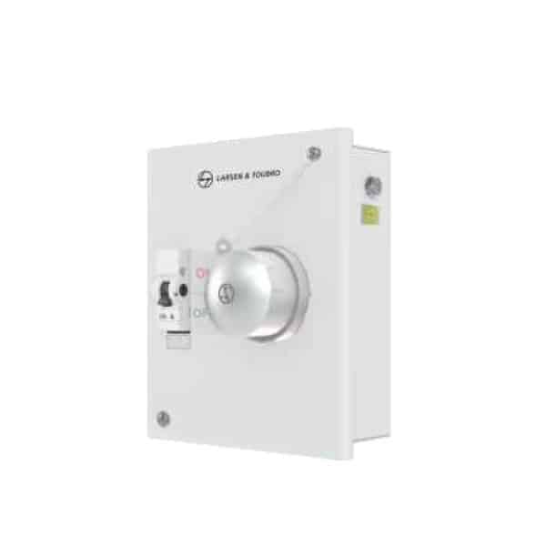 L&T Exora Industrial Plug & Socket DB Box for MCB - 63A 5 Pin (3P+N+E) for 4 Pole MCB, Metal