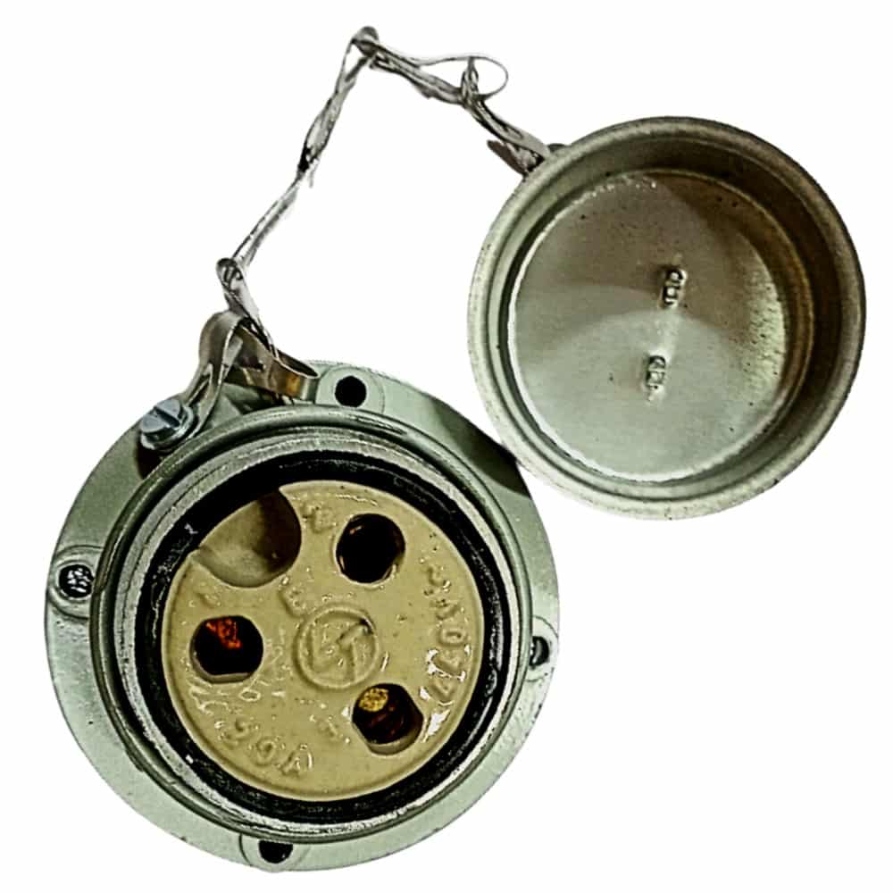 L&T Exora Metal Industrial Socket - 20A 3 Pin (3P)+E